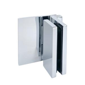 Brass Shower Hinge with Decorative Cover 90 degree Glass to Wall Hinge 